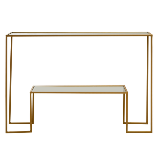 Ava Gold Finish Console Table