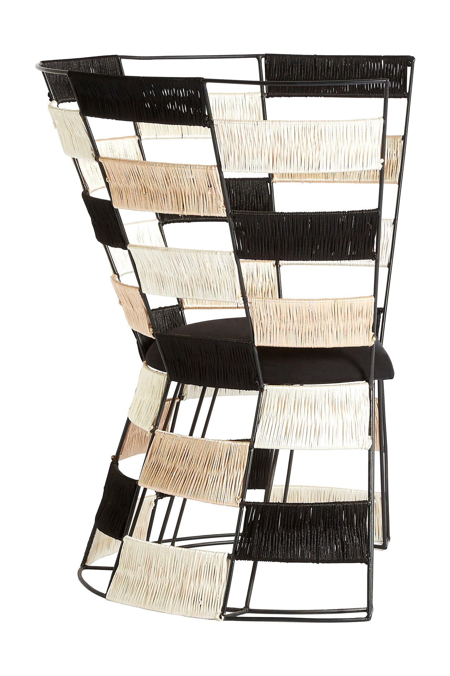 Lagos Fusion Beige And Black And White Chair