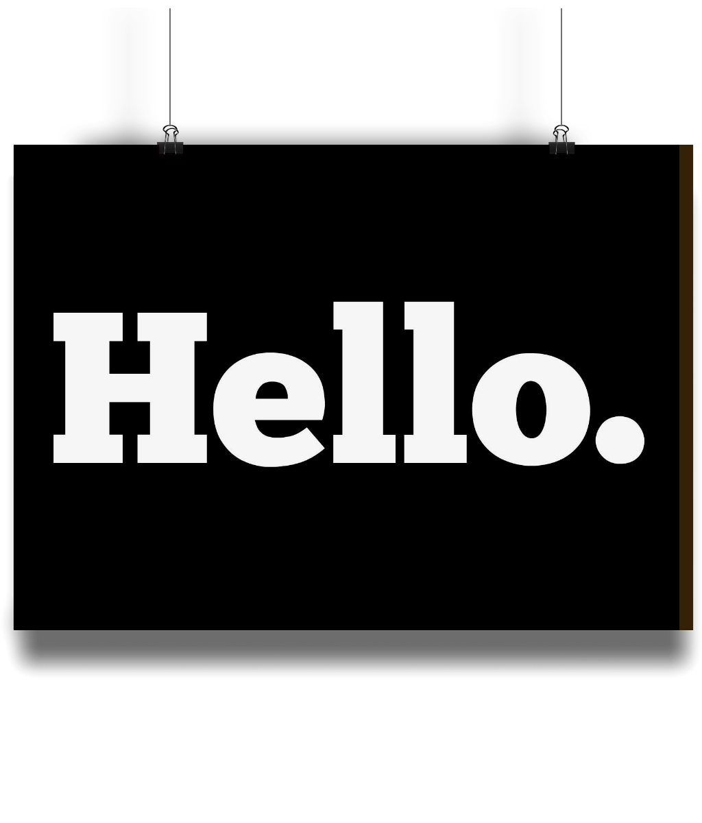 HELLO. Print