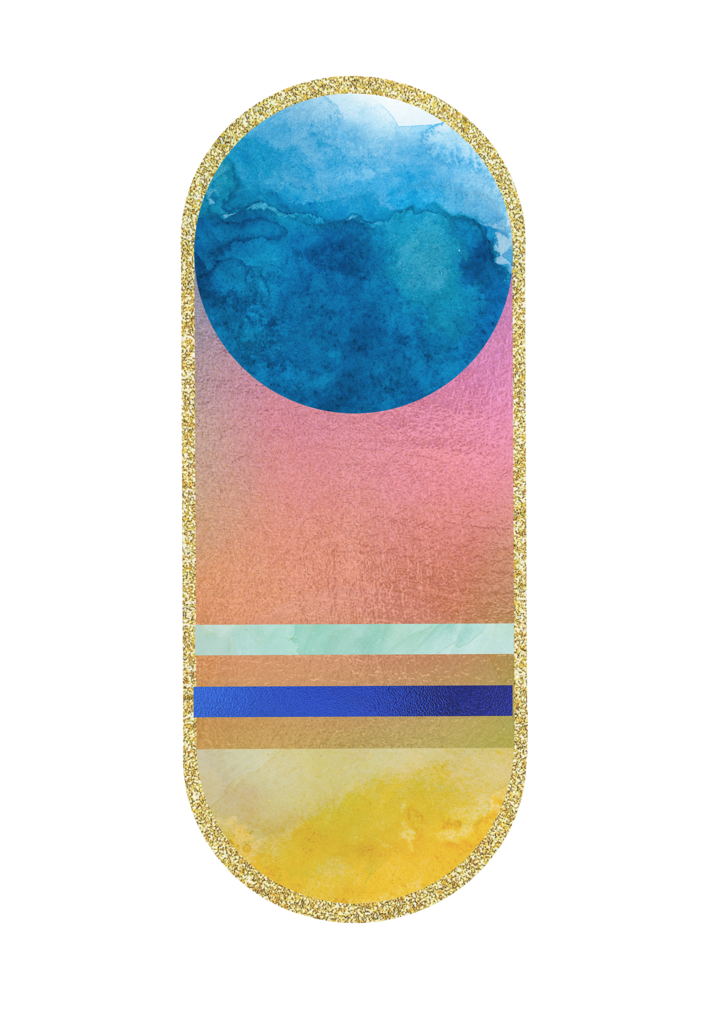 One and a Half Moon Art Print