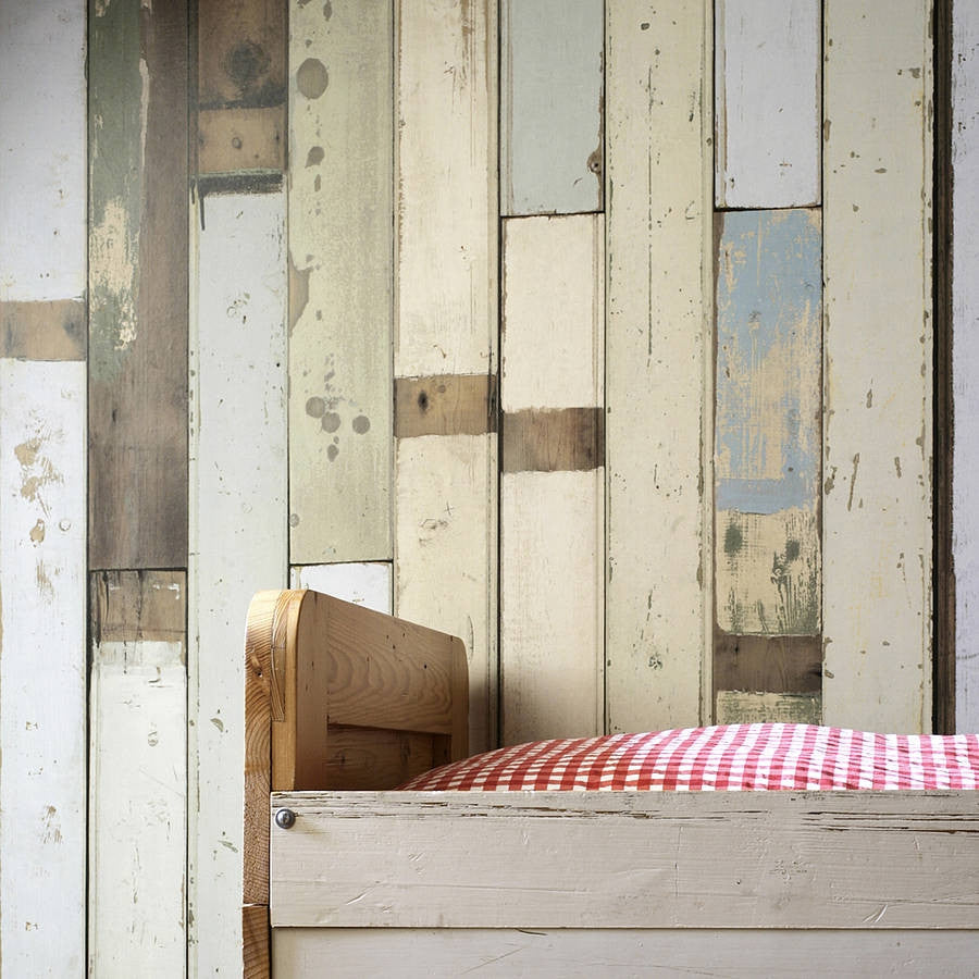 Scrap Wood Wall Paper 03 by Piet Hein Eek