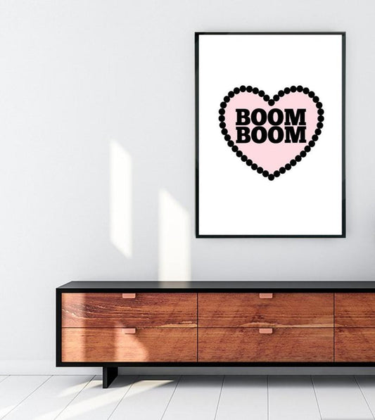BOOM BOOM Heart Print