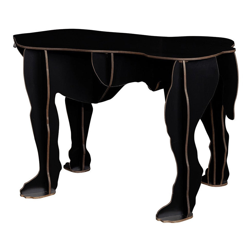 ibride Big Dog Stool Rex Black White Punch UK