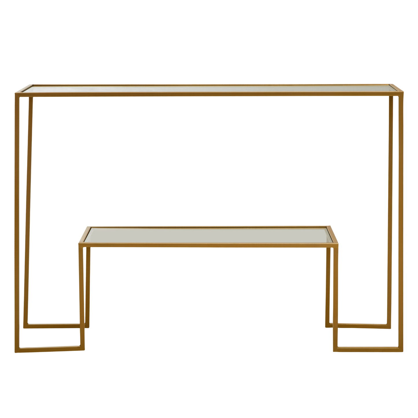 Ava Gold Finish Console Table