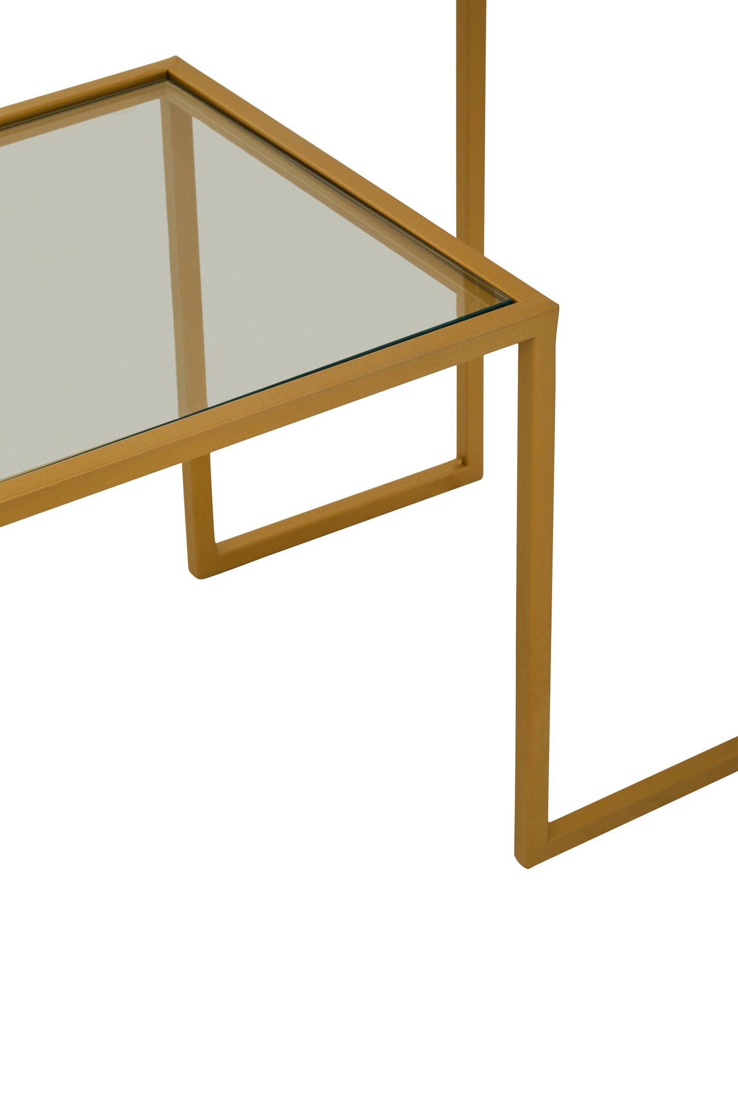 Ava Gold Finish Console Table