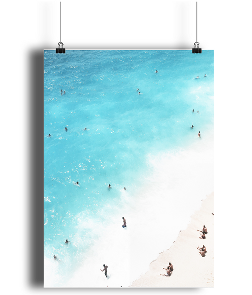 Beach poster print from White Punch UK
