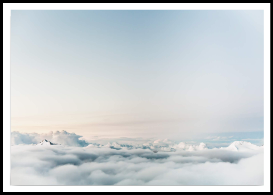 Dream of Clouds Poster Print from White Punch