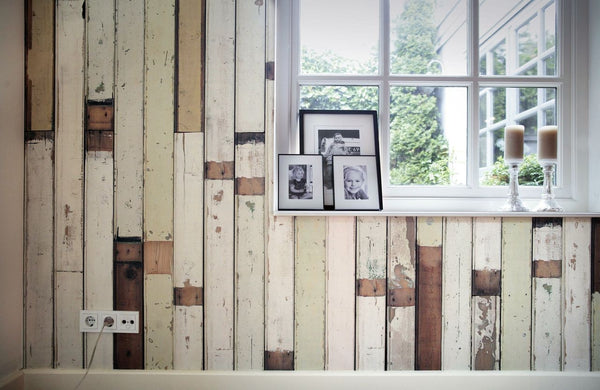 Scrap Wood Wall Paper 01 by Piet Hein Eek