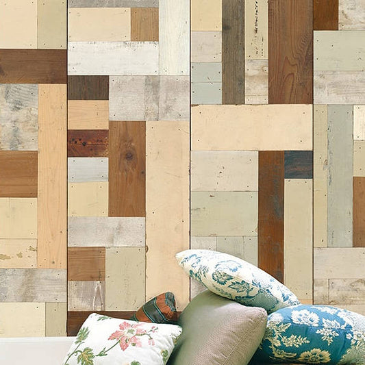 Scrap Wood Wall Paper 05 by Piet Hein Eek