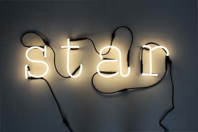 Seletti neon art STAR from White Punch UK