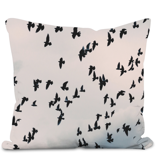 Flock of Birds Throw Cushion